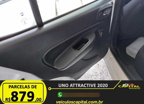 Imagem 6 de 10 de Fiat Uno Attractive 1.0 6v Flex 4 P 2020