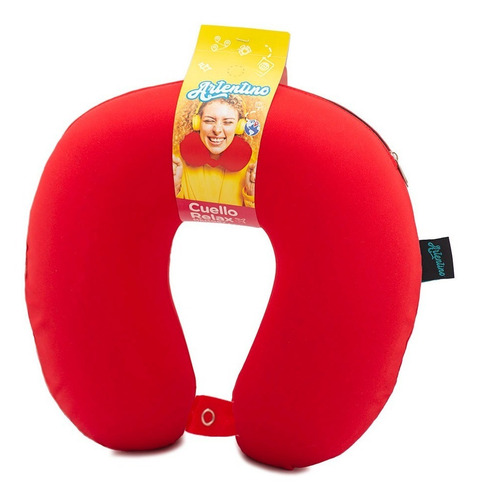 Imagen 1 de 6 de Cuello Viaje Almohada Inteligente Viscoelastica Funda Broche