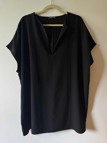 Vestido Camisero Negro American Apparel