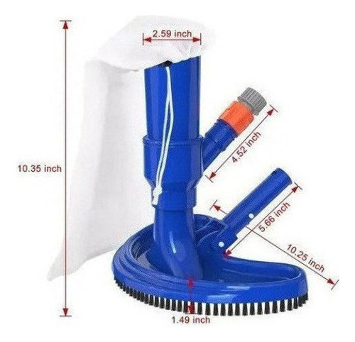 M Mini Aspiradora Portátil A Chorro Para Piscina Color Azul