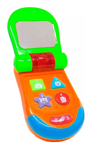 Teléfono Celular Pato Juguete Luces Bebe Niños + Baterias