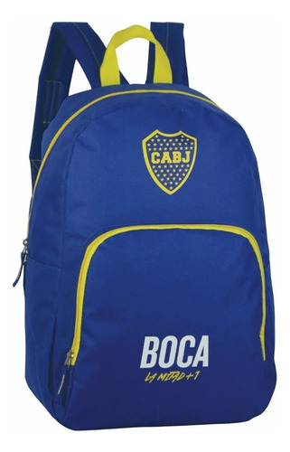 Mochila Boca Junior Licencia Oficial Espalda 17 Pulgadas