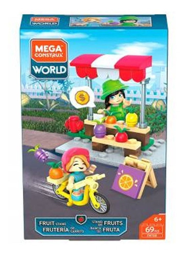 Mega Construx World Frutería De Carrito 69 Pzs - Mattel