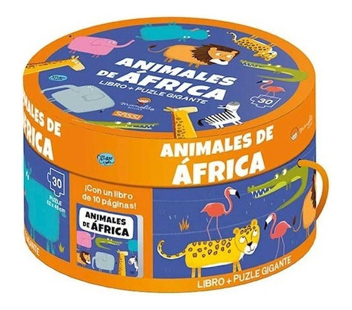 Animales De Africa (libro + Puzle Gigante) (30 Piezas) (est