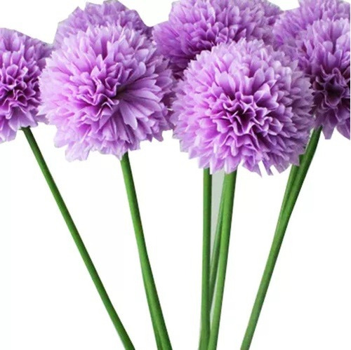 Vara Flor Crisantemo Artificial C/tallo 44 Cm Topiario Deco
