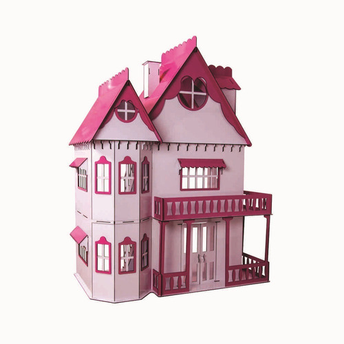 Casa Barbie Casinha De Bonecas Palácio E Moveis Pintura S-s