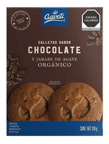 Galletas Saludables Gaveti Chocolate 210 G