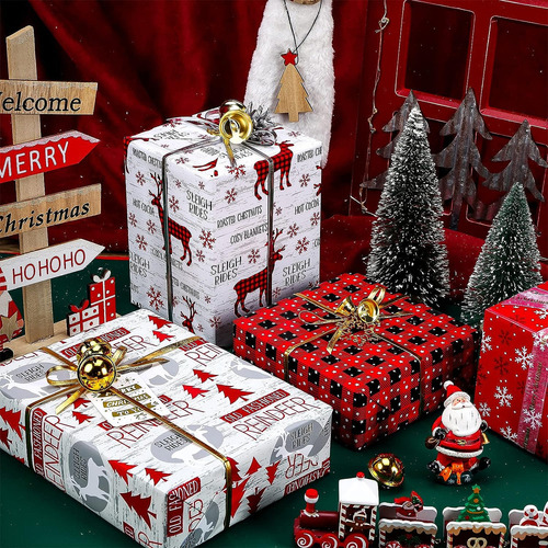Rollo De Papel De Regalo Navideno Wrapaholic, Diseno Rust...