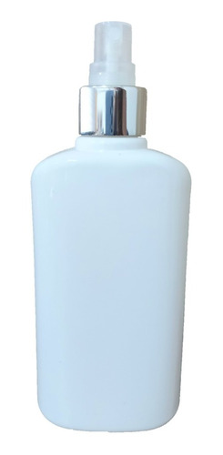 Botella Pet Petaca Blanco De 250ml R24 Spray Plateadox100
