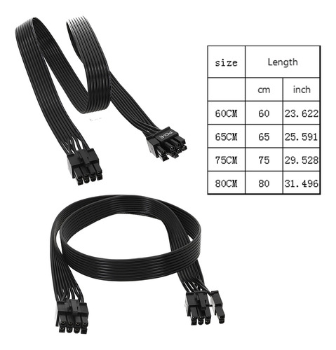 (a) Cable Adaptador De Corriente Gpu De 8 Pines A 6+2 Pines