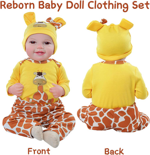 Babeside 4pcs Ropa De Muñeca Renacida De 20 Pulgadas Accesor