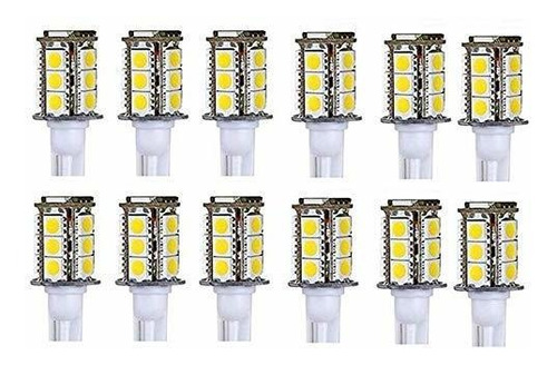 Focos Led - (paquete De 12) T5 T10 Bombillas Led Con Base De