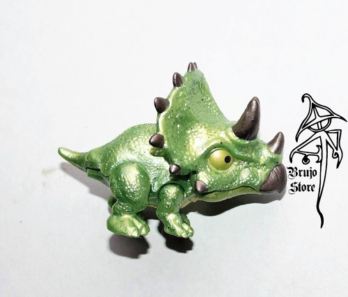 Jurassic World Snap Squad Triceratops Verde S6cm Brujostore