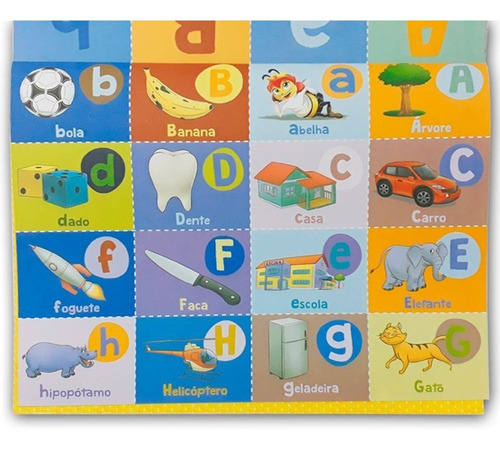 Cartolina Divertida Letras E Números P/ Recortar E Colar