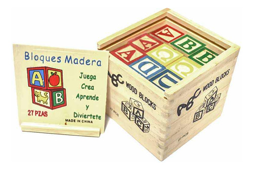 Cubos De Madera 27 Unidades