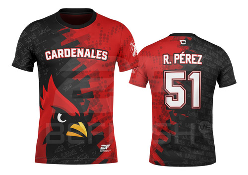 Imagen 3 de 3 de Franelas Beisbol Lvbp Cardenales De Lara