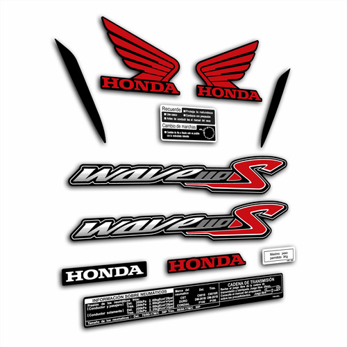 Calcos Honda Wave 110s Año 2019 Diseño Original