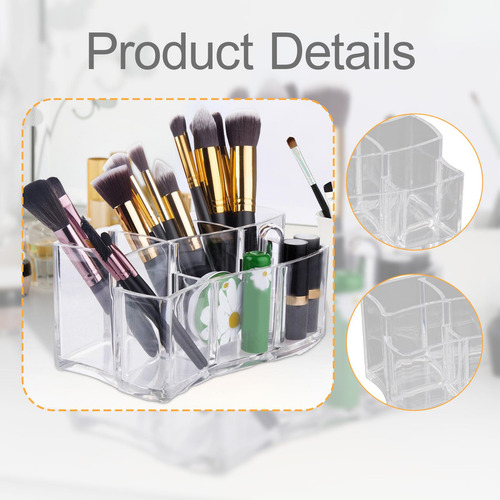 Presentador De Maquillaje Transparente Organizador De Lápiz