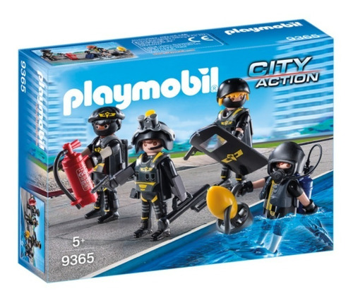 Todobloques Playmobil 9365 Police Equipo Fuerzas Especiales 