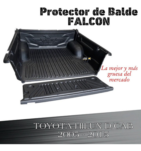 Protector Cubre Balde Falcon Para Toyota Hilux D/c 2005-2015