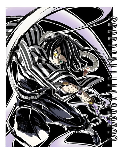 Libreta Demon Slayer Obanai Iguro Cuaderno Profesional