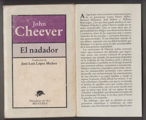 1982 John Cheever El Nadador Y Otros Cuentos Americanos 