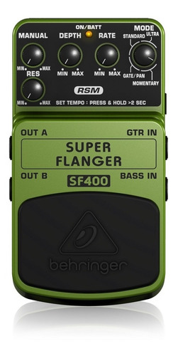 Behringer Sf400, Super Flanger, Pedal Efecto Para Guitarra