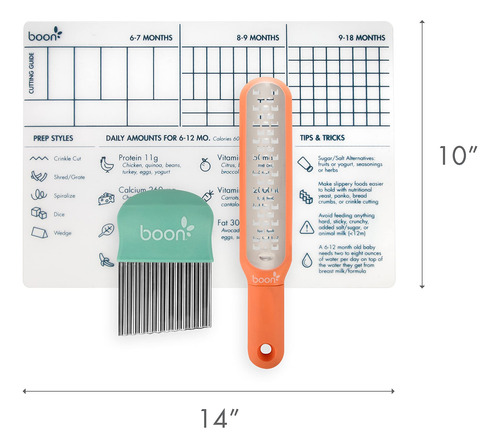 Kit Básico De Comida Para Bebés: Cortador, Rallador Y Tapete