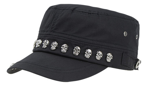 Gorra Plana Unisex Con Tachuelas Punk-army-cap Pogah