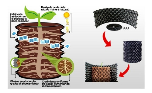 Imagen 3 de 7 de 5 Macetas Air Grower 78 Litros Ideal Para Ciruela, Platano