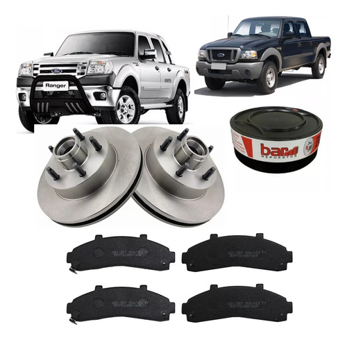 Kit Discos Y Pastillas De Freno Ford Ranger (4x2) 1998-2011