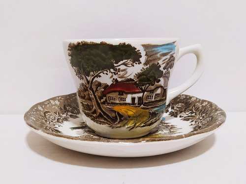 Taza Para Té De Loza Inglesa W H Grindley Country Style