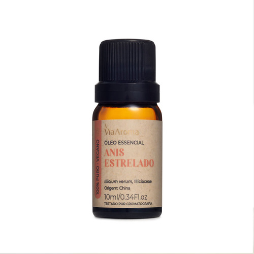 Óleo Essencial Anis Estrelado 100% Natural 10ml - Via Aroma