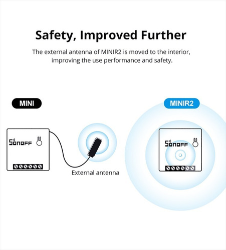 Imagen 7 de 10 de Interruptor Wifi Sonoff Mini R2 C/bornera Para Llave Externa