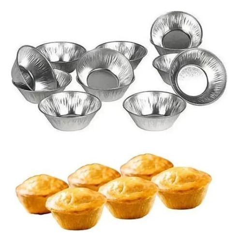 Kit Forma Empada Lisa Nº 1 14ml 5x2cm Flandres 12 Unidades