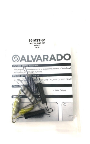 Kit De Resortes Internos Para  Torniquete Mts Alvarado