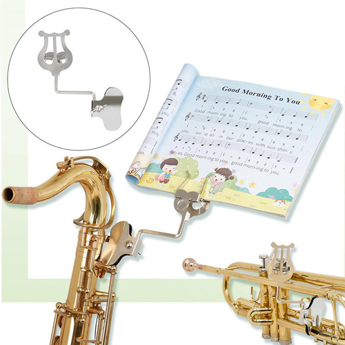 Clarinete Lyre Partitura Abrazadera Soporte Para