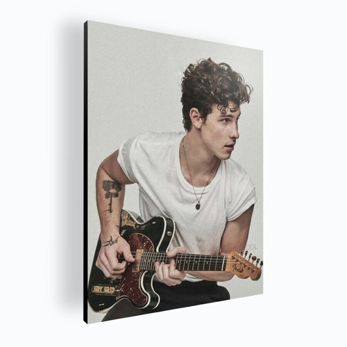 Cuadro Moderno Mural Poster Shawn Mendes 84x118 Mdf