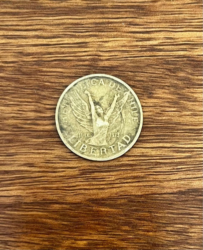 Moneda 10 Pesos Chile 1989 Ángel De La Libertad (Usado)