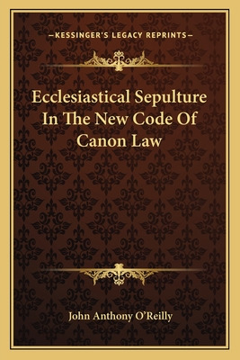 Libro Ecclesiastical Sepulture In The New Code Of Canon L...