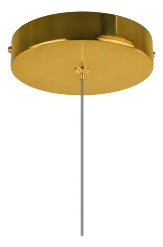 Luminária Pendente Cristal Meia Lua Minguante Crescente Led Cor Dourado 110v/220v
