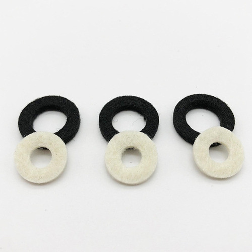 2 Accesorios De Trompeta Almohadillas De Fieltro Blancas