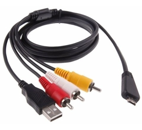 Cable Usb Y Audio Y Video Sony Para H70 Hx7 Hx100 Tx10 T99