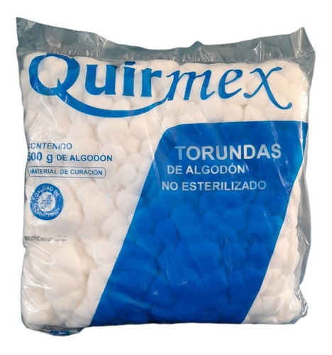 Algodón Torunda 500g/ Quirmex