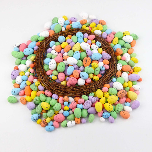 . 50 Uds. De Huevos De Pascua De Espuma Pequeños, 3cmx5cm