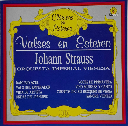 Cd Orq. Imperial Vienesa (valses En Estereo) Strauss Johann