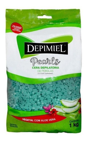 Cera Depilatória Depimiel Vegetal Aloe Vera Espanhol 1kg