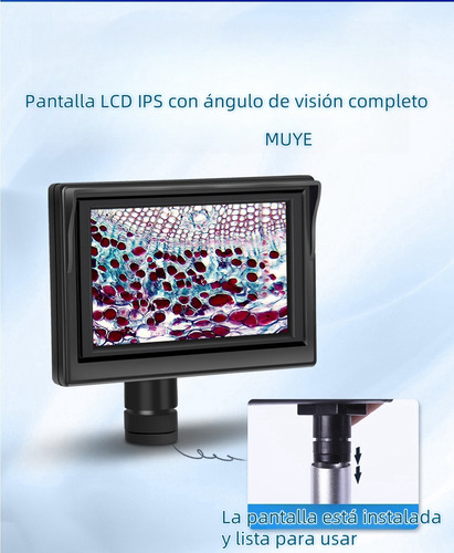 Microscopio Óptico Biología Educación Escolar Pantalla Kit