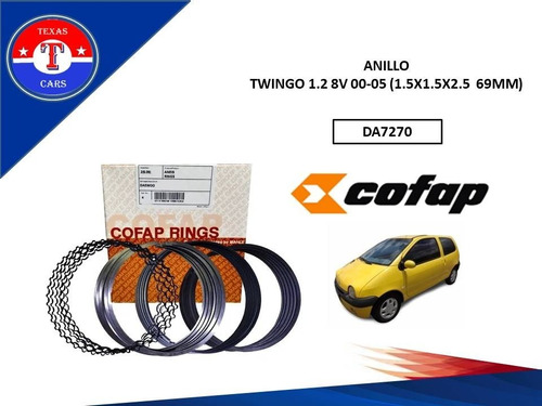 Anillo Twingo 1.2 8v 00-05 (1.5x1.5x2.5  69mm)