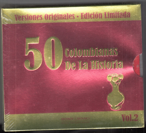 50 Colombianas De La Historia Vol. 2 2 Cd´s Original  Qqk Mz